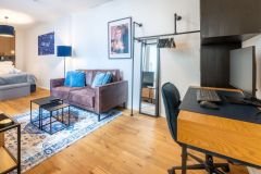 Wohnzimmer und arbeiten